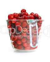 Cranberries in a cup