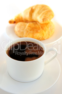 Coffee and croisssants