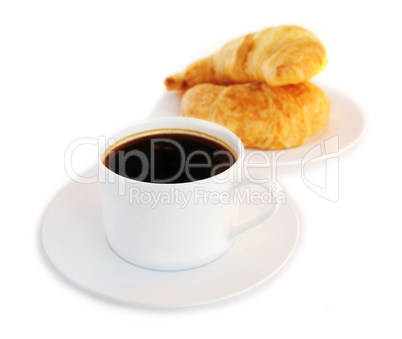 Coffee and croisssants