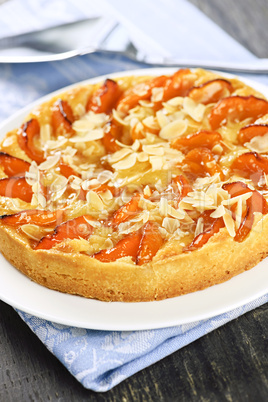 Apricot and almond pie