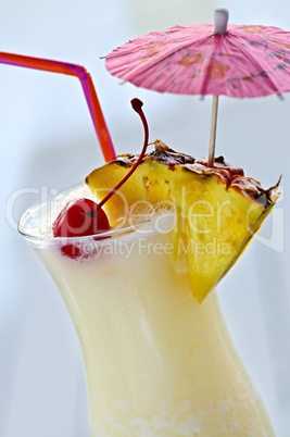 Pina colada cocktail