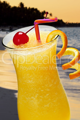 Tropical orange drink
