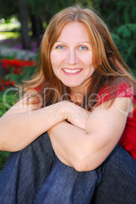 Smiling mature woman
