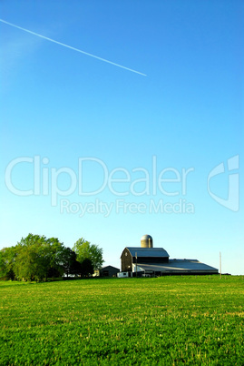 Farmhouse and barn