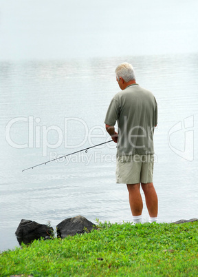 Man fishing