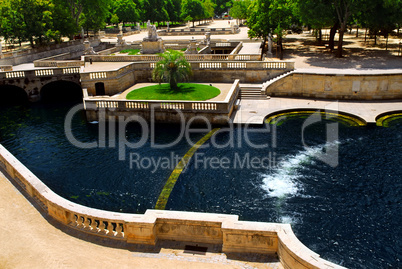 Jardin de la Fontaine in Nimes France