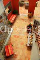 Courtyard of a villa