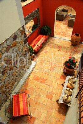 Courtyard of a villa