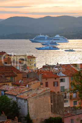 Cruise ships at St.Tropez