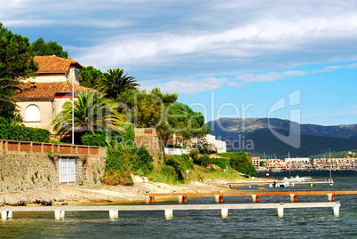 Mediterranean coast of French Riviera