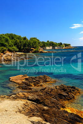 Mediterranean coast of French Riviera