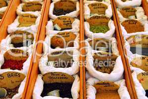 Spices on the market