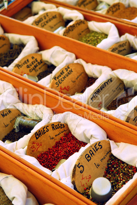 Spices on the market