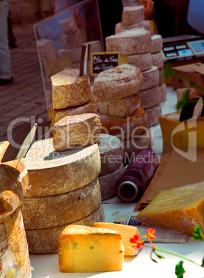 Cheeses on the market