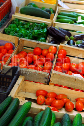 Vegetables on the market