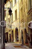 Medieval street in France