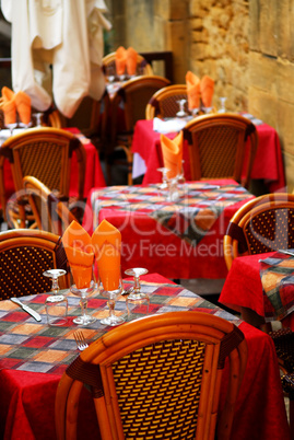 Restaurant patio