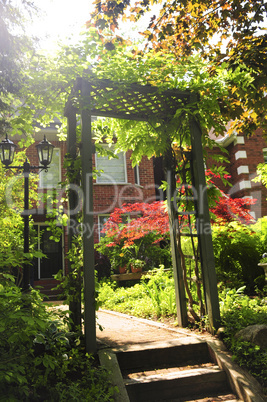 Front yard of a house