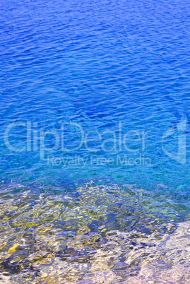 Blue water at shore of Georgian Bay
