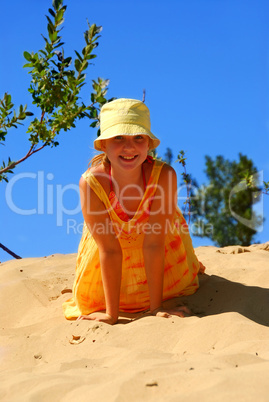 Girl dunes