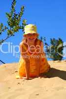 Girl dunes