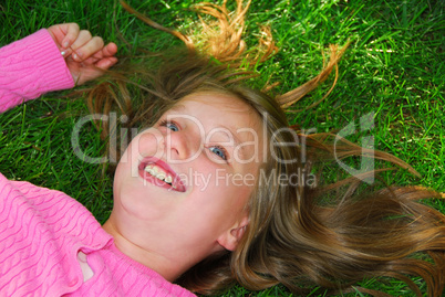 Girl grass