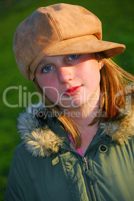 Girl portrait hat