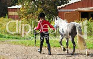 Girl and pony