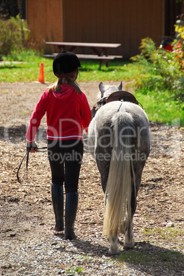 Girl and pony