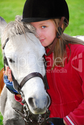 Girl and pony