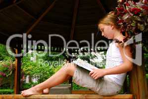 Girl read book