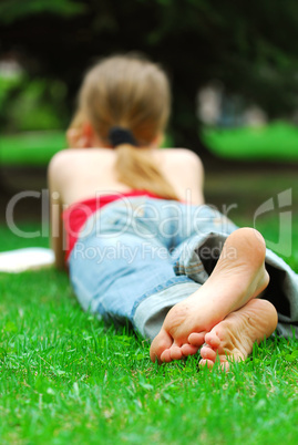 Girl relaxing