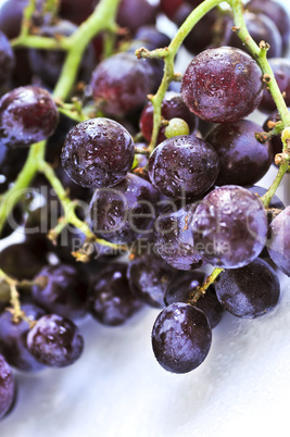 Red grapes