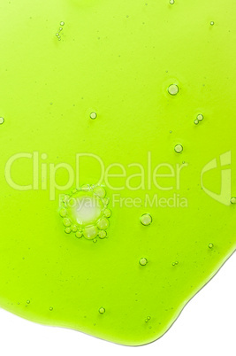 Abstract background with green liquid