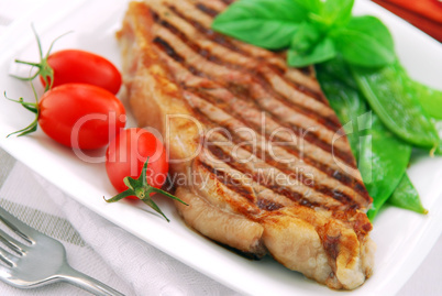 Grilled steak