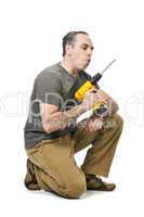 Handyman with a drill