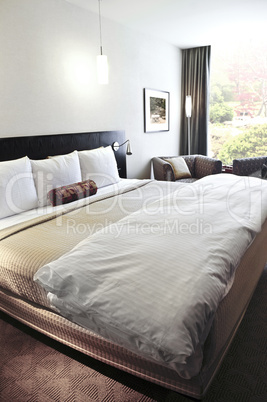 Bedroom with comfortable bed