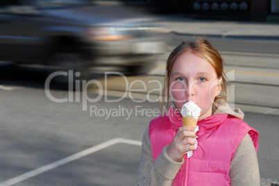 Girl ice cream