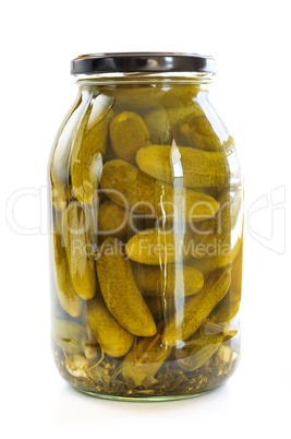 Jars of pickles