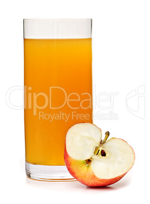 Apple juice in glass