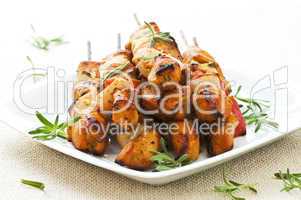 Chicken skewers