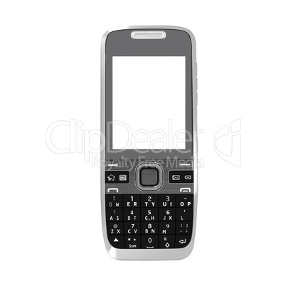 Mobile phone on the white background