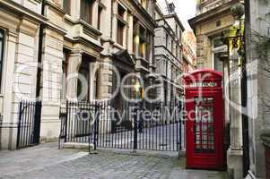 Telephone box in London