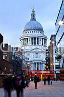 St. Paul's Cathedral London at dusk