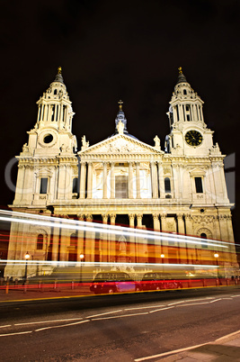 St. Paul's Cathedral London at night