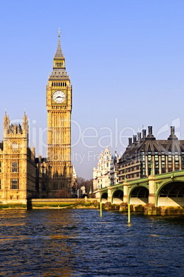 Big Ben and Westminster bridge