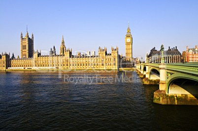 Palace of Westminster and bridge