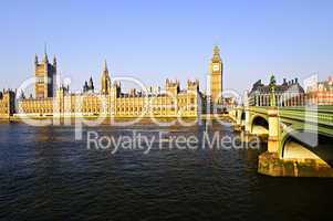 Palace of Westminster and bridge