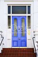 Blue door in London