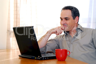 Man with laptop